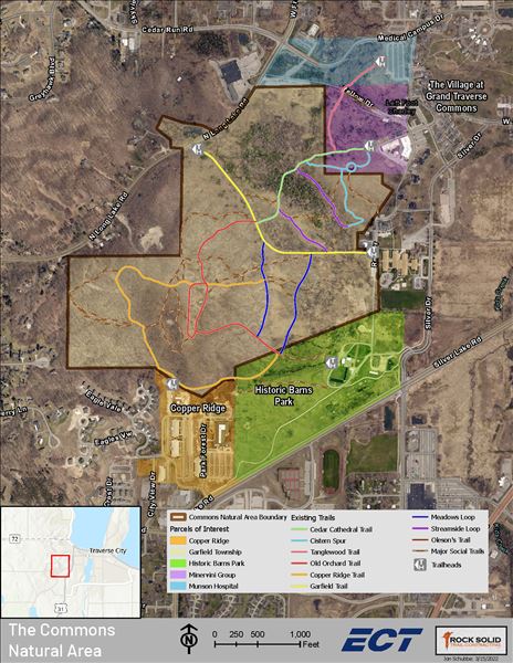 Map of Commons Natural Area